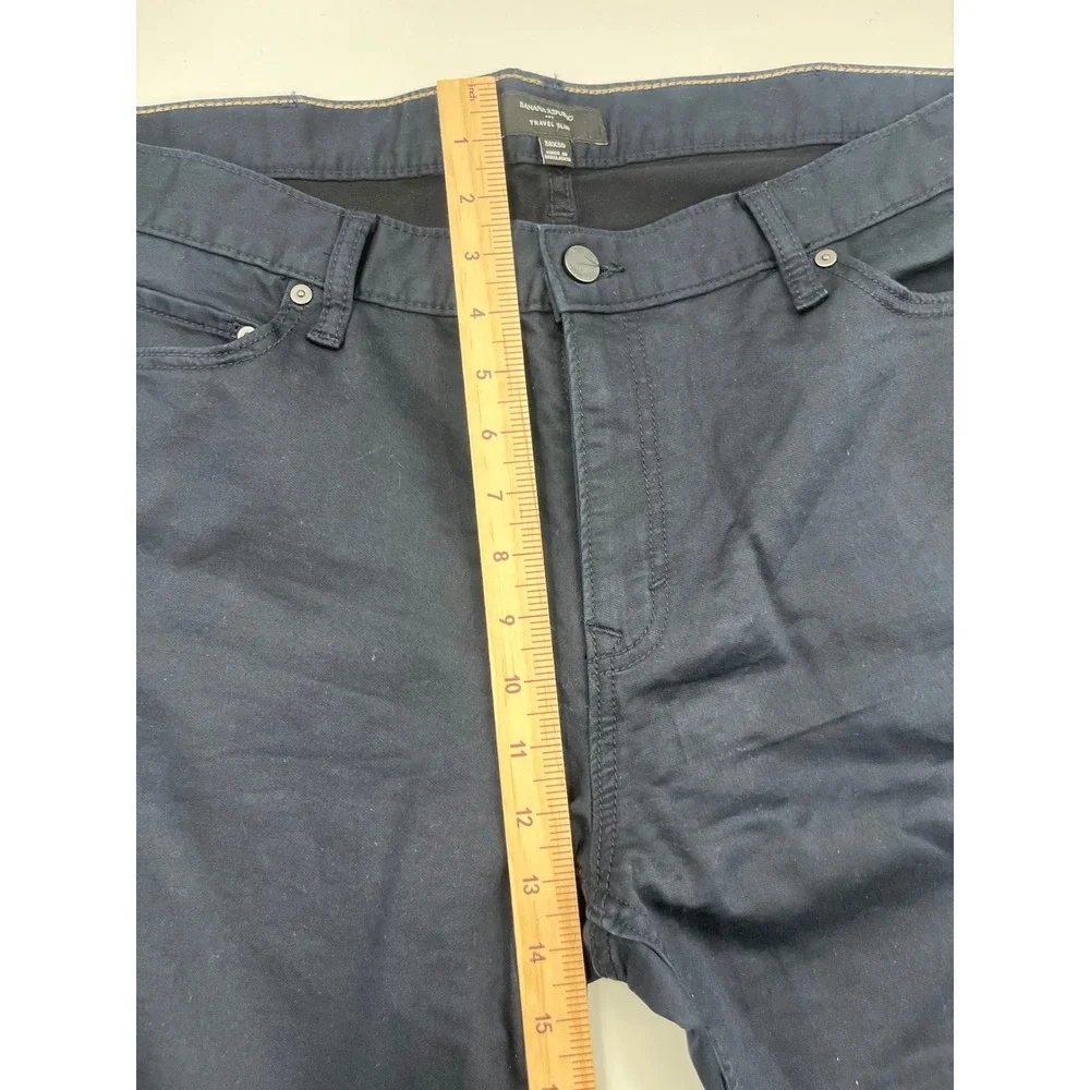 Banana Republic Travel Slim Mens Navy Blue 5-Pocket Pants 38x30